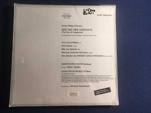 Der Tag Des Gerichts, George Philipp Telemann, Telefunken LP, Sealed - Picture 2 of 2