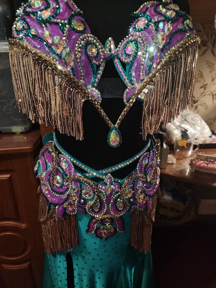 professional belly dance costume used - image 1