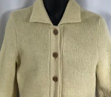 Pendleton Knockabouts Ivory Chunky Cardigan Size 40 Vintage 1960