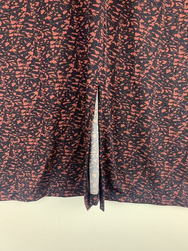 NWT Halogen Women's Plus Size 3X Navy Abstract Print Pencil Skirt with Tie Belt - Picture 5 of 8