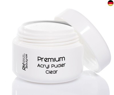Acryl Puder Pulver Klar für Nageldesign in Studio Qualität RM Beautynails 1x35g 