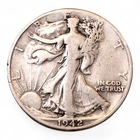 1942 D Walking Liberty Half Dollar 50 C Coin 90% Silver