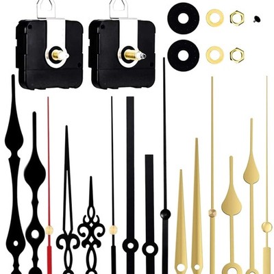 Uhrwerk Set batteriebetrieben für DIY Uhrenreparatur Quarz Werksatz leise Wan...