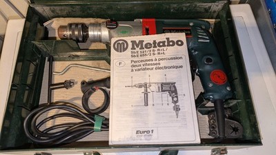 Schlagbohrmaschine Metabo SB E 655/2 S R+L  METALLKOFFER Sicherheitskupplung