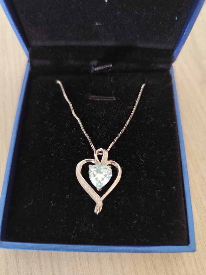 Collana Cuore in argento sterling 925 con pietra zirconia cubica Brand  Lavumo - Immagine 2 di 4