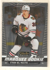 Ethan Del Mastro 2024-25 OPC Platinum Rookie Card #224 Blackhawks