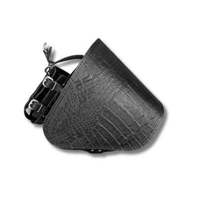 Genuine Leather Crocodile Leather Saddlebag Pannier Case Bag Harley Davidson