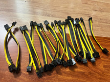20 Pcs 8 Pin F to 8 Pin PCIe Graphics Power Cable Adapter 9.5"  female-male 