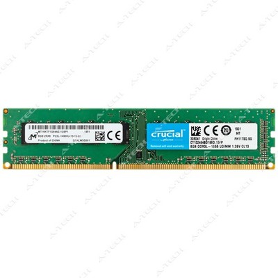 Crucial 8GB DDR3 1866MHz PC3-14900 2Rx8 DIMM Desktop Memory RAM (CT102464BD186D)