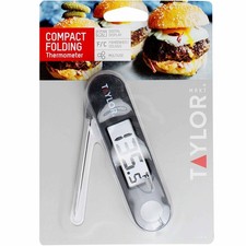 Taylor Compact Folding Digital Food Thermometer Black 