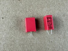 2 New 2.2 uF 100V Wima MKS Film Capacitors for Stereo Rebuilds 5mm Pitch Qty 