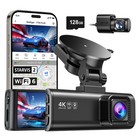 REDTIGER F7NP 128GB Dash Camera Front and Rear 4K Dash Cam With WiFi&GPS