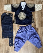 Korean Baby Boy Hanbok 1st Birthday Outfit Set