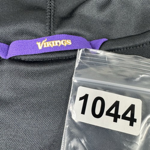 Nike NFL On-Field Minnesota Vikings Sideline Spellout Black Hoodie Mens 2XL EUC - Picture 8 of 8