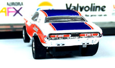 Ho Slot Cars, Mopar Muscle, Chrome Wheels, Hurst, Hooker Headers, Goodyear.