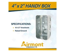 11x 4x2 Inch Metal Electrical Box Single Gang Electrical Box NEW+FAST SHIPPING