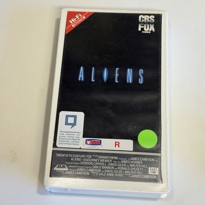Aliens VHS CBS Fox Video White Clamshell Vintage Sci Fi Horror