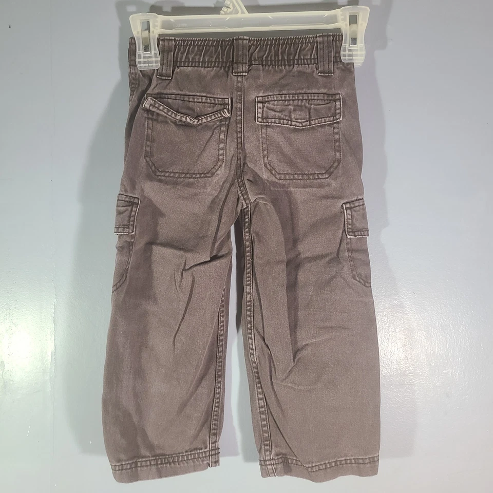 Jeans Arizona Jean Co estilo cargo niños talla 4 marrón oscuro 100 % algodón Foto 2 de 4