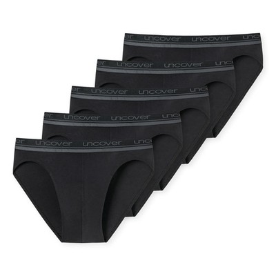 UNCOVER by SCHIESSER Herren Slips, 5er Pack - Rio-Slip, Single Jersey, einfar...