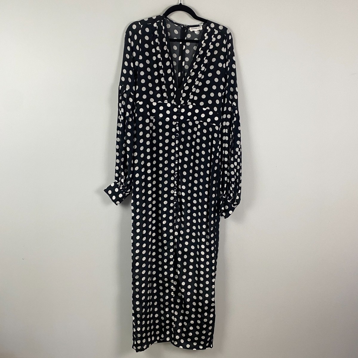chinese dress ladies Lydia Maxi Dress in Cream and Black Polka Dot