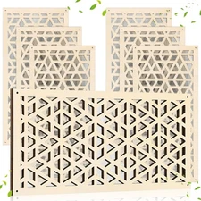 Chunful 6 Pcs Wood Ceiling Vent Covers Fit 4 x 10 Inches Decorative Vent Cove...