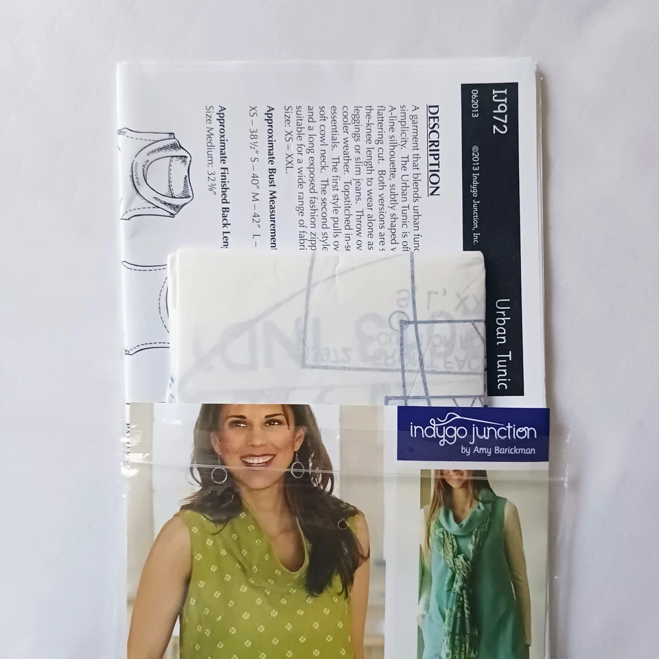 URBAN TUNIC by Indygo Junction Women Sewing Pattern Size XS - 2XL - Image 2 of 4