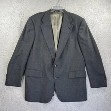 Polo University Club Ralph Lauren Blazer Mens 42 Charcoal Wool Sport Jacket Coat