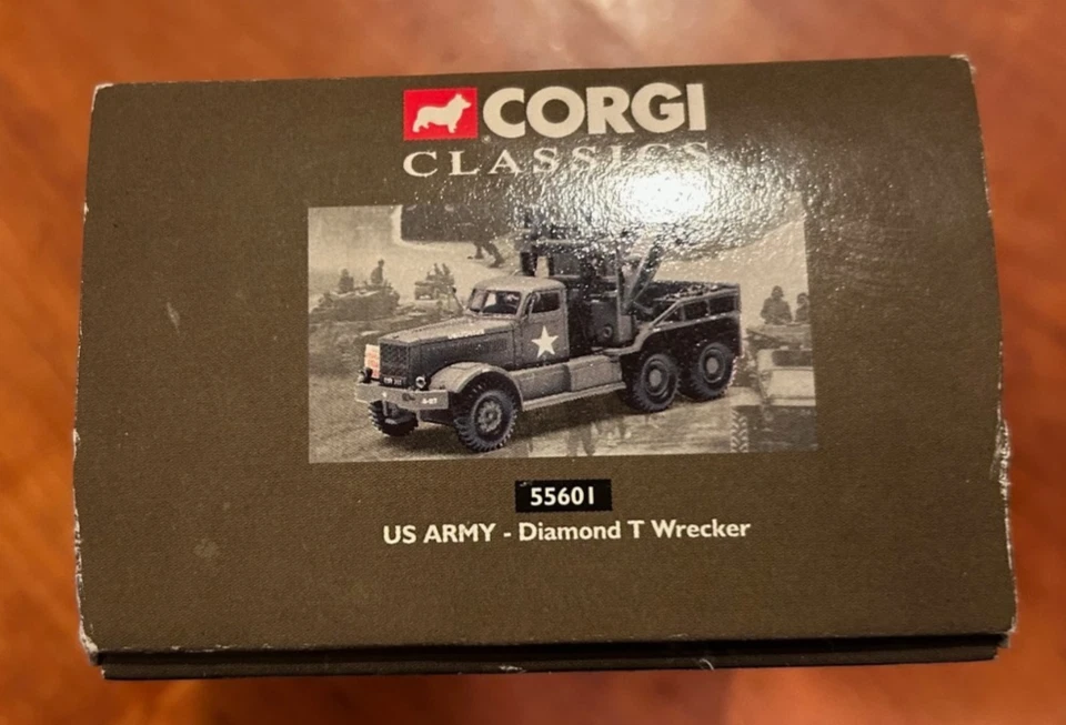 Corgi Classics 55601 US ARMY Diamond T Wrecker Red Ball Express Supply Route - Image 4 of 4