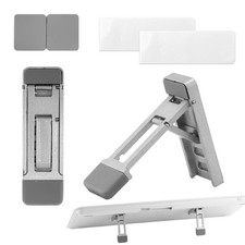 Foldable Keyboard Riser Stand Desk Mini Laptop Feet Ergonomic Lift Silver 2PCS