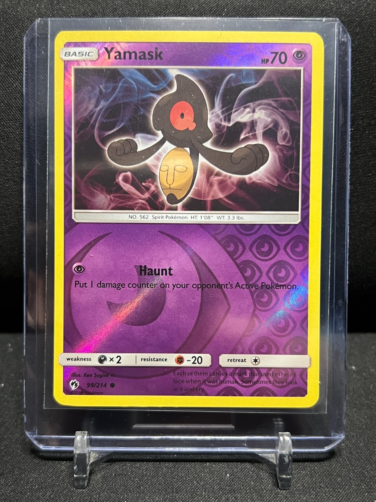 Yamask 99/214 Reverse Holo Pokémon 2018 Lost Thunder - LP