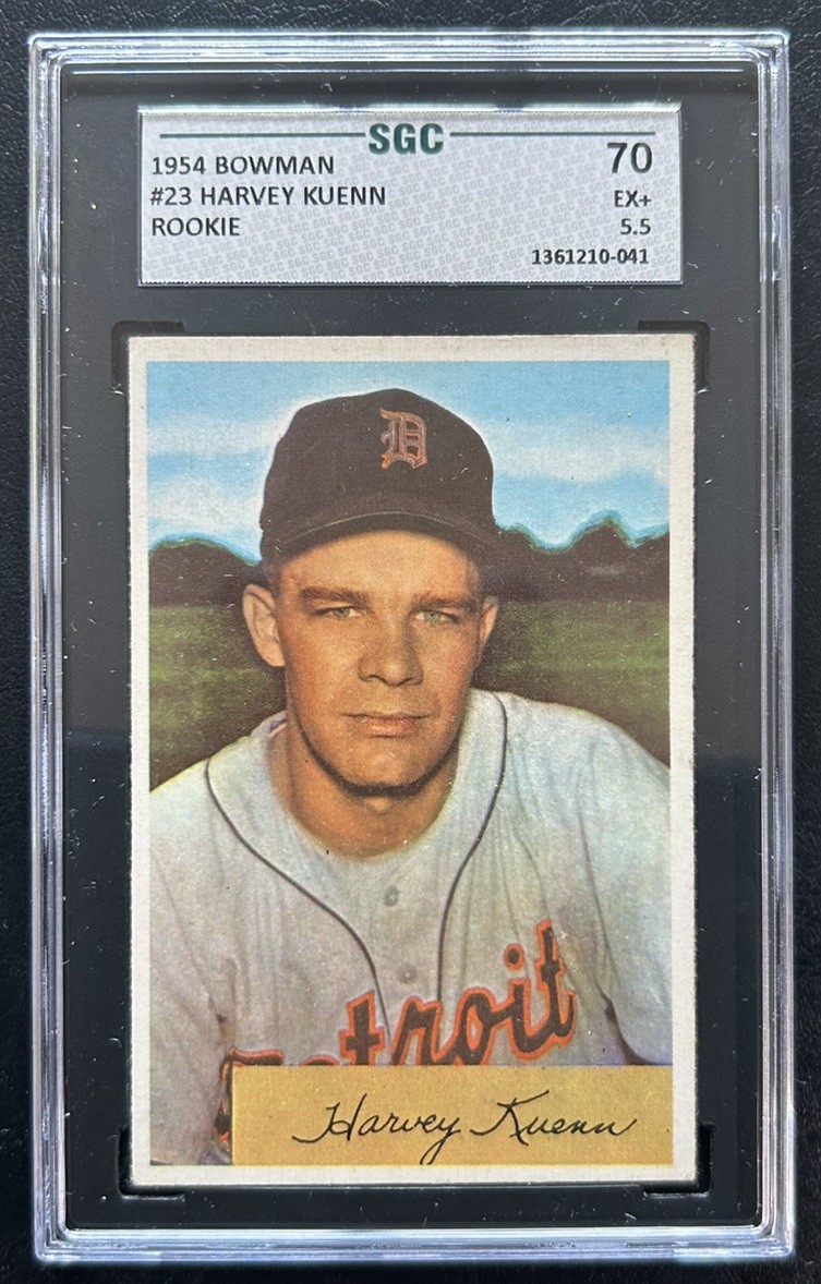 1954 Bowman - Harvey Kuenn #23 (Rookie Card) - SGC 5.5