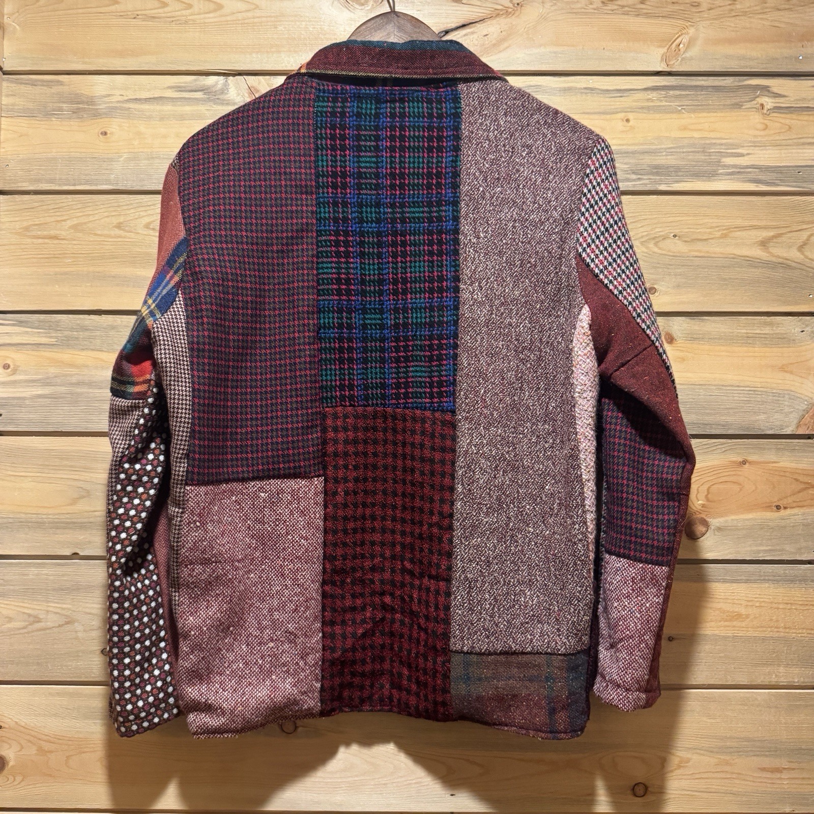 GYPSY ROSE Patchwork Wool Blend Shirt Jacket Hipp… - image 7