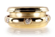 Piaget Ring Drehring Possession 7 Brillanten 750 Gelbgold Gr 51 [BRORS 19596]