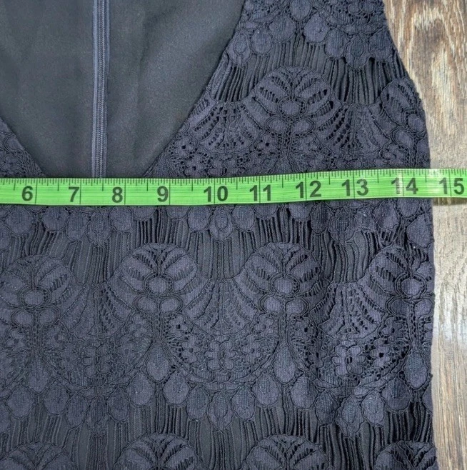 Vestido PATRIZIA PEPE Azul Marino Encaje Forrado Talla 40 EE. UU. 4 Italiano Contemporáneo Foto 4 de 4