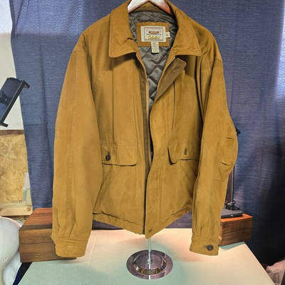 #ad #ad vintage Cabela’s Outfitter Series Jacket Mens XL Brown Insulated Hunting Coat $60.00