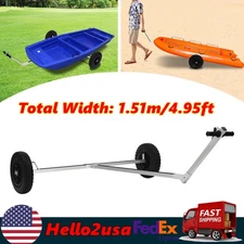 Boat Trailer Dolly Aluminum Alloy Inflatable Boat Kayak Sailboat Trailer Mover