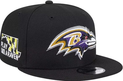 The Ravens Snapback Cap Navy キャップ ネイビー BALTIMORE RAVENS NFL NEW ERA 9FIFTY SIDELINE DRAFT DAY SNAPBACK