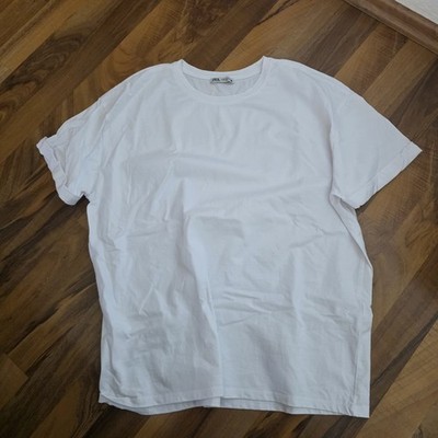 Zara Basic T Shirt Gr. M weiß