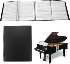 Sheet Music Folder 4 Pages Expand Piano Sheet Music Binder A4 Size 30 Sleeves...