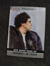 1990 Pro Set Super Bowl MVP Collectibles #15 JIM PLUNKETT Oakland Raiders 