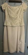 David’s Bridal Mother of the Bride Dress Ivory Size 6