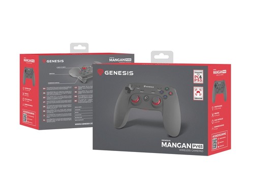 5901969402353 GENESIS PV65 Black RF Gamepad Analogue / Digital PC, Playstation 3 - 第 4/7 張圖片