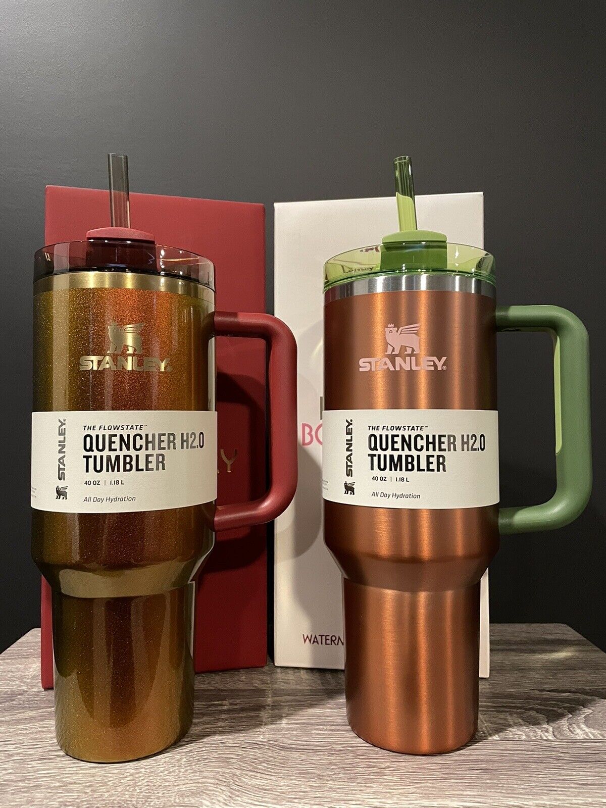 Stanley x Lainey Wilson Watermelon Moonshine AND Country Gold 40oz Tumblers  for sale online