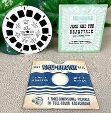 View-Master Kodachrome Reel FT.3 Jack and the Beanstalk - 1946 w/Booklet