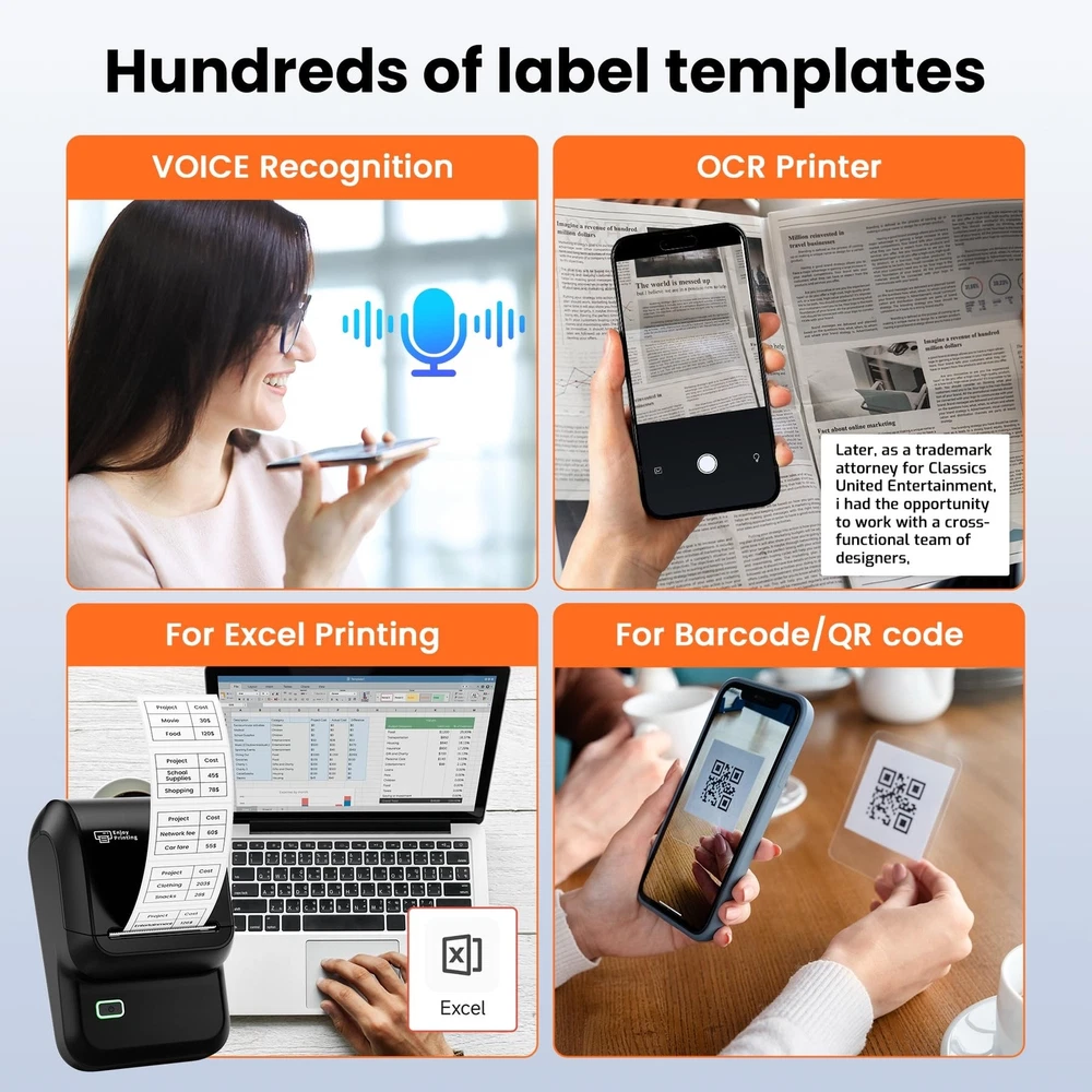 Thermal Label Maker for Small Business with Barcode Printing