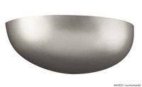 Design Wandleuchte Wandlampe Inga Metall Alu Silber Licht Indirekt E27 Sparlampe