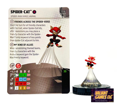 Marvel Heroclix Spider-Cat #036 w/ Card Spider-Verse Set