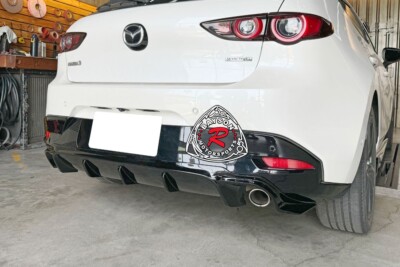 2019-2025 Mazda 3 5dr Hatchback MP-Style Rear Bumper Diffuser Lip