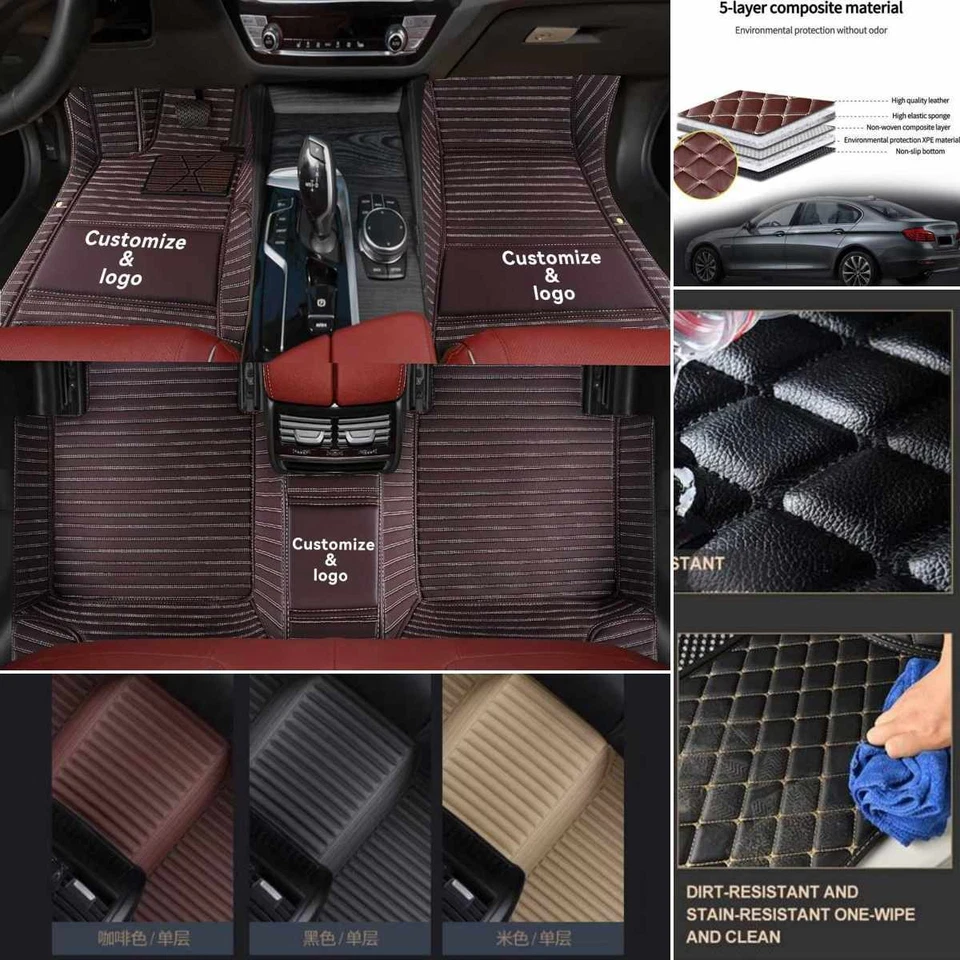 For Toyota Sequoia-Solara-Supra Car Floor Mats All Weather Carpets Custom Liners - Image 4 of 4
