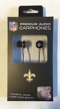 New Orleans Saints iHip Premium Audio Earphones Earbuds - iPhone iPod NEW